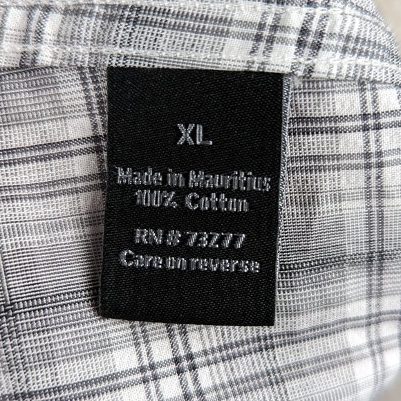 Apt.9* Men's Short Sleeve Button Down Curved Hem Chest Pocket Shirt~ Size XL - Picture 4 of 11